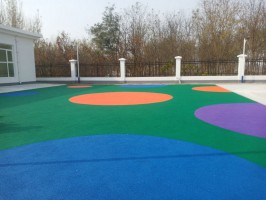 高青花溝鎮楊莊幼兒園EPDM塑膠地麵